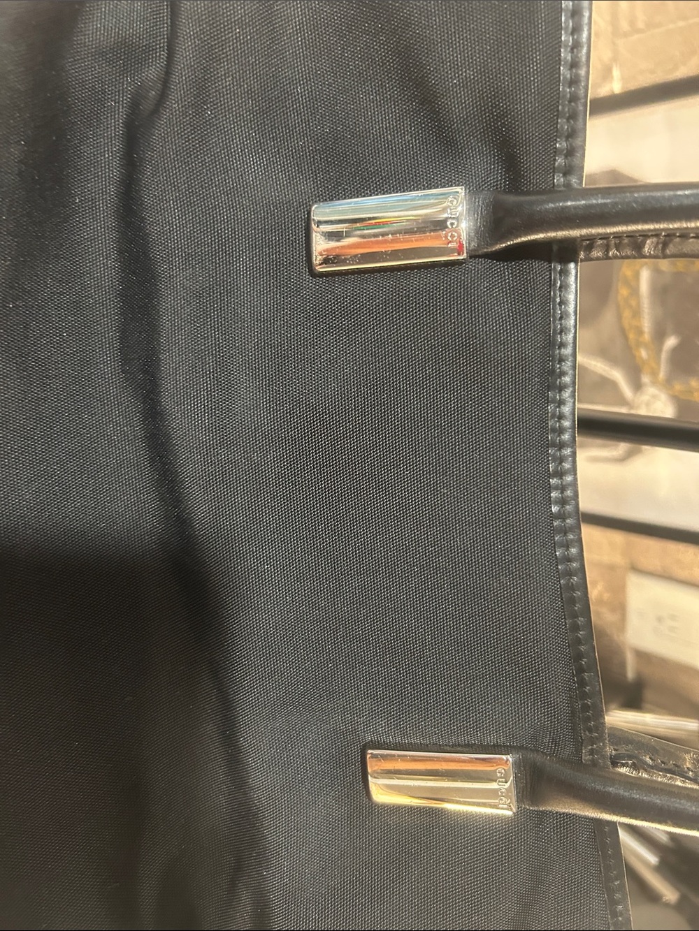 Gucci Black Tom Ford Tote with Silver-Tone Hardware EUC - Picture 2 of 16